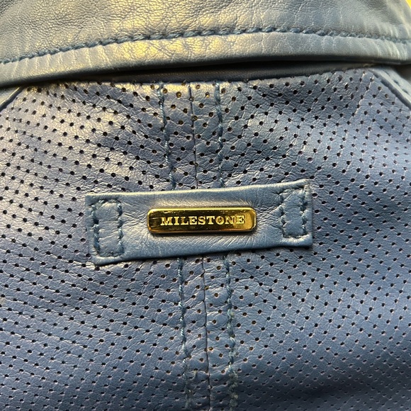 New without tags. Never worn leather bomber style jacket. - Picture 3 of 3